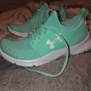 Mint Green Under Armor Running Shoes